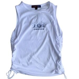 NWT Faded Rose‎ Sun & Moon Graphic Tank - Junior Small